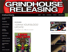 Tablet Screenshot of grindhousereleasing.com